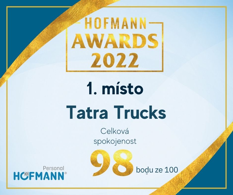 Získali jsme ocenění Hofmann Awards za nejlépe hodnoceného zaměstnavatele