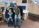 Petr pro svého tehdy osmiletého syna připravil překvapení – návštěvu konstrukce.